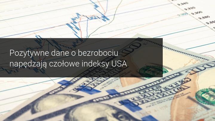 dane o bezrobociu usa wzrost indeksow usa