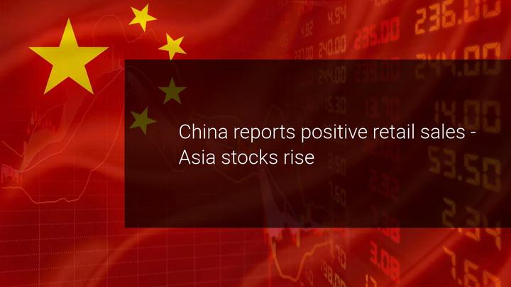 China lifts market on first positive retail sales report