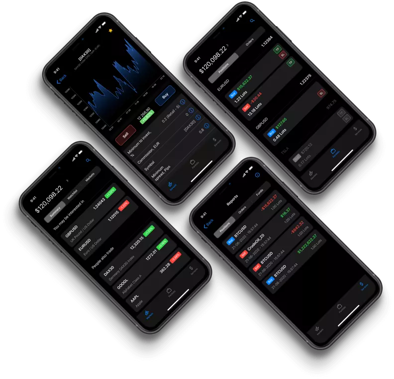 Opera con la app Admiral Markets para el móvil